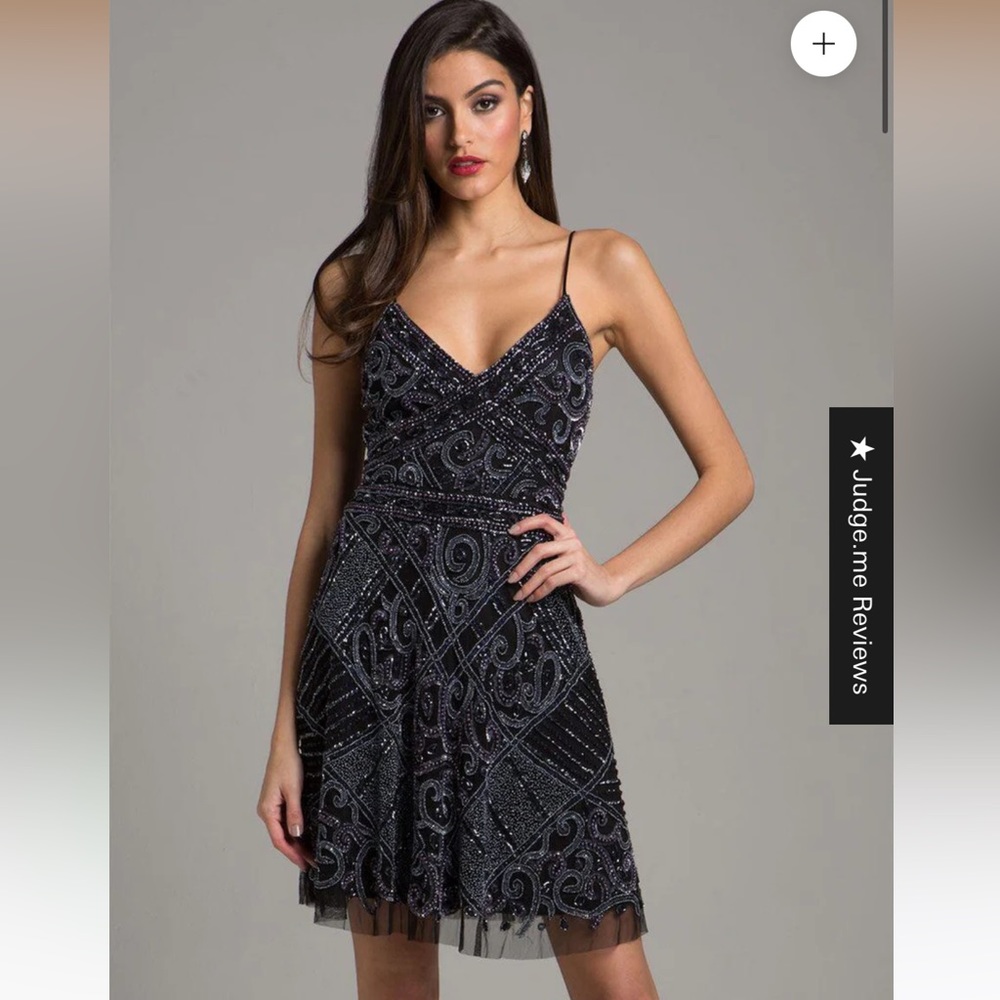 NWT Lara Short Beaded Embellished Homecoming Dress